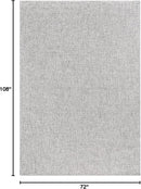 CAMILSON Easy Jute Rug 6x9, Indoor Outdoor Gray Color Farmhouse Area Rugs for Living Room Patio and Kitchen Rug, Solid Boho Woven Design, Easy-Cleaning, Washable Outside Carpet Alfombras (6 x 9) by CozyNest Decor