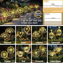 Anordsem Solar Lights Outdoor Waterproof: Garden Light Solar Powered for Yard Outside - Sparkler Fireworks Twinkle Lighting Path Decor 2 Pack - LED Starburst Gardening Gifts for Women Mom Wife by GreenHaven Gardens