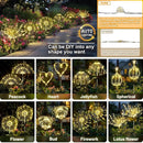 Anordsem Solar Lights Outdoor Waterproof: Garden Light Solar Powered for Yard Outside - Sparkler Fireworks Twinkle Lighting Patio Decor 4 Pack - LED Starburst Gardening Gifts for Women Gardener by GreenHaven Gardens
