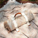 Genovega 2 in 1 Extra Large Outdoor Picnic Blanket Waterproof Woven Boho Mat Giant Beach Towel Travel Essential Yoga Accessories Park Patio Lawn Garden Grass Ground Music Festival Concert Must Have by TinyTreasures Baby Boutique
