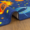 KC Cubs 8x10 Outer Space Solar System Toy Car Road Rug – Educational Play Mat Carpet for Kids, Toddlers, Nursery, Classroom, Playroom, Baby Daycare by TinyTreasures Baby Boutique