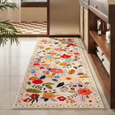 Runners for Hallways Kitchen Runner Rug Non Slip 2'x 10' Long Washable Rugs with Rubber Backing Soft Floral Carpet Runner for Hallways, Kitchen, Laundry, Bedroom, Bathroom(Beige) by CozyNest Decor