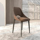 LeisureMod Amalfi Upholstered Fabric Dining Chair – Modern Side Chair with Iron Legs, Mid-Century Accent Chair for Dining Room or Kitchen by CozyNest Decor