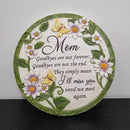 INSPIAMZUE Mom Memorial Stone - Until We Meet Again, Mom Remembrance Gift for Grieving, Sympathy Gift for Loss of Mother, Mom Loss Condolence, Memorial Stone Butterfly Flower TNS2 by GreenHaven Gardens