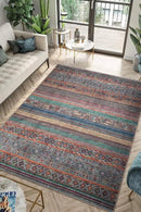 Keen Home Design 10x14 Rug - Machine Washable Area Rug with Non-Slip Backing, Ideal for Living Room, Dining Room, Bedroom - Vintage, Easy Clean, Durable, Low Pile Rug - (9'7" x 14') by CozyNest Decor