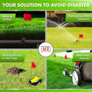 Red Marking Flags 100 Pack - 4x5x15 Inch Red Flags for Yard - Markers For Lawn, Irrigation, Landscaping, Survey & Sprinkler Head Marking by GreenHaven Gardens