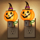 DORESshop Pumpkin Night Light, 3000K Night Lights Plug into Wall,Cute & Funny Halloween Decor Night Light for Kids,Plug in Nightlight with 360° Rotatable, Halloween Party Pumpkin Decor,2 Pack by TinyTreasures Baby Boutique