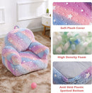 Toddler Chair, Glow in The Dark Kids Sofa Bean Bag Chair for Kids Children Couch Toddler Mini Sofa Armchair for Children, Lightweight Children Sofa Chairs (Rainbow Pink) by TinyTreasures Baby Boutique