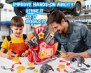 Engine Building Kit, Kids Mechanic Repair Set for Kids Motorcycle Engine，Take Apart Toys-42pc Playset，STEM Engine Model Kit Toy with Cool Lights&Sounds，Educational Toys for 3+ Year Old (red) by TinyTreasures Baby Boutique