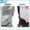NEW TILAMI 18 inch Rolling Backpack for Girls – Waterproof, Large Capacity, Stair-Climbing Design, Adjustable Handle, Great for School, Pink Sunset by TinyTreasures Baby Boutique