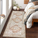 Lahome Boho Washable Rug Runner - 2x7 Non-Slip Runners Rugs for Hallways Non-Shedding Lightweight Runners for Kitchen, Oriental Distressed Print Indoor Carpet Runner for Entrance Bathroom Laundry Room by TinyTreasures Baby Boutique