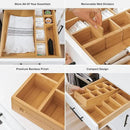 Premium Tea Bags and Coffee Pods Drawer Organizer – Small 9-Compartment Design with Removable Wall Inserts, Non-Slip Feet, 100% Sustainable Bamboo by CozyNest Decor