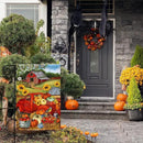 Morigins Autumn Harvest Farm Truck Fall Pumpkin Garden Decorations Double Sided FarmHouse Outdoor Garden Flag 12.5 x 18 Inch by GreenHaven Gardens