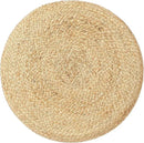 REDEARTH · Cylindrical Pouf Foot Stool Ottoman - Jute Braided Pouffe Poof Accent Sitting Footrest for Living Room, Bedroom, Nursery, Patio, Lounge & Other Rooms (Natural Rust, 18"x18"x14") by CozyNest Decor