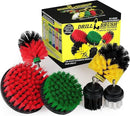 The Ultimate Drill Brush Cleaning Supplies Kit - Bathroom Accessories - Shower Cleaner - Bath Mat - Kitchen Accessories - Grout Cleaner - Dish Brush Set - Stove, Oven, Sink, Outdoor Drill Scrubber by CozyNest Decor