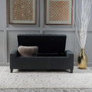 Christopher Knight Home Hikaru Fabric Storage Ottoman, Dark Grey Dimensions: 20.50”D x 51.00”W x 17.00”H by CozyNest Decor