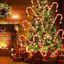 36" Outdoor Christmas Decorations, Real 30" Red Candy Cane Lights Outdoor Pathway 8 Flashing Modes, 12 Pack Christmas Candy Cane Lights, Christmas Decorations Outdoor Yard, Warm Lights with Star by GreenHaven Gardens