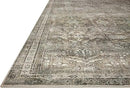 Loloi Layla Collection LAY-13 Antique/Moss 3'-6" x 5'-6" .13" Thick Accent Rug, Soft, Durable, Vintage Inspired, Distressed, Low Pile, Non-Shedding, Easy Clean, Printed, Living Room Rug by CozyNest Decor