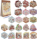 20 Sets DIY 3D Sticker Scenes for Adults Relief Stress, Cute Kawaii 3D House Sticker Therapy for Women Teen Girls Kids Pass The Time, Make Your Own Mini Room Scene Collection Book with Tweezer by TinyTreasures Baby Boutique