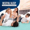 Utopia Bedding Waterproof Mattress Protector Full Size, Premium Terry Mattress Cover 200 GSM, Breathable, Fitted Style with Stretchable Pockets (Spa Blue) by TinyTreasures Baby Boutique