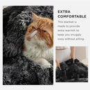 Bedsure GentleSoft Fluffy Tie Dye Black Blankets Queen Size for Bed, Thick Sherpa Faux Fur Fleece Fuzzy Plush Winter Warm Soft Queen Blankets, Black Bedroom Decor Cozy Gifts for Women Men, 90x90 by CozyNest Decor
