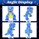 Cuteoy Light-up Plush Blue Dinosaur LED Stuffed Animal Birthday Christmas T-Rex Plushies Toy Gifts for Kids Toddler Girls, 12.5" by TinyTreasures Baby Boutique