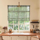 Sutuo Home Boho Valance Curtains for Kitchen Cafe,Crochet Lace Sheer Bohemian Hollow Knitted with Tassels, Privacy Vintage Rustic Farmhouse Drapes, Rod Pocket 1 Panel 59" W x 18" L, Olive Green by CozyNest Decor