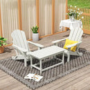 WO Home Furniture Adirondack Chairs Table Set of 3 PCS Outdoor Folding Chairs Coffee Table Weather/UV Resistant for Lawn, Garden, Bon Fire, Balcony (Sand) by GreenHaven Gardens