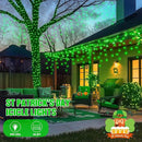JMEXSUSS 400 LED 38.8F Green Icicle Lights for St Patricks Day Decorations, Green Christmas Lights Indoor Outdoor, Green String Icicle Lights for House Fireplace Party Yard Decoration by GreenHaven Gardens