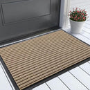 Yimobra Front Door Mat Outdoor Indoor Entrance, 100% Waterproof All-Season All Weather Doormat, Welcome Matt Outside Entry, Non Slip, Low Profile, Heavy Duty Patio Porch Floor Mats,29.5 x 17,Khaki by CozyNest Decor