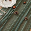 Forest Green Gauze Rustic Cheesecloth Table Runner 120 Inch 10 FT for Wedding Baby Shower Bridal Shower Birthday Engagement Garden Outdoor Party Long Sheer Boho Decorations by CozyNest Decor