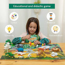 BONNYCO Animal Toys for Kids Painting Kit with 16 Figurines Animal Kids Crafts 4-8 with Glow in The Dark, Safari Gifts for Boys and Girls | Boy Toys 3 4 5 6 7 8 9 10 Years Old Birthday Christmas by TinyTreasures Baby Boutique
