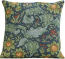 Charlotte Home Furnishings Decorative Tapestry Pillow Cover 19x19 in, Blue Tree Couch Throw Pillow Cover, French Country Square Cushion Cases for Living Room Home Decor, Soft Cotton Jacquard Woven by CozyNest Decor