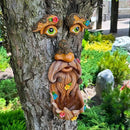 Mood Lab Tree Face Decor - Outdoor Tree Bird Feeder - Old Man Tree Face Decoration - Tree Garden Hugger - Yard Art Statues by GreenHaven Gardens