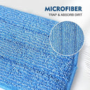 3 Pack Microfiber Mop Pads, Mop Replacement Pads Refills Floor Spray Mop Pads Wet Moping Pads Refill Reusable Pads Suitable for All Spray Mops Cleaning by CozyNest Decor
