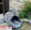 Real Cat Sculpture Gutter Downspout Extender, Eco-Friendly Resin Garden Animal Statue, Decorative Gutter Extension Downspout, Outdoor Decor Ornament, Splash Block, Perfect for 3"x4" Downspouts by GreenHaven Gardens