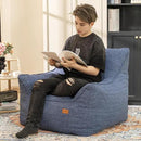 Bean Bag Chair for Adults, Comfy Tufted Bean Bag Chair Sofa with Armrests, Lazy Beanbag Chair with Foam Filler Stuffed Bean Bag Couch Sofa for Reading in Bedroom, Living Room and Dorms by CozyNest Decor