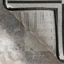nuLOOM 5' x 8' Outdoor Area Rug, Casual Design With Striped Border, Stain Resistant, Highly Durable, For Patio, Balcony, Bedroom, Living Room, Dining Room, Bathroom, Black by CozyNest Decor