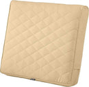Classic Accessories Montlake FadeSafe Water-Resistant 21 x 20 x 4 Inch Wide Back Patio Quilted Lounge Cushion, Chamomile by GreenHaven Gardens