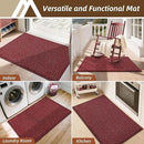 COSY HOMEER-Door-Mat 20" x 32" Non Slip Absorbent Entryway Rugs Dirt Trapper Doormats Washable Entrance Mats Low Pile Welcome Floor Mat for Front Back Door and Entry Mats,Red by CozyNest Decor