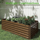 8x4x2 ft Outdoor Raised Garden Bed, Large Metal Planter Raised Beds, Planters for Outdoor Plants for Vegetables, Flowers, Herbs, Fruits, and Succulents.(4 Pcs) by CozyNest Decor