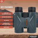 Athlon Optics 8x42 Midas UHD Gray Binoculars with ED Glass for Adults and Kids, High-Powered Binoculars for Hunting, Birdwatching, and More by TinyTreasures Baby Boutique
