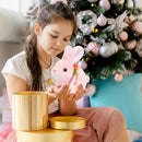 Easfan Hopping Pink Bunny Interactive Electronic Pet Plush Glowing Toy with Sounds Jumping Rabbit Ears Moving Educational Plush Toy Easter Birthday Gifts for Kids Girls, 7'' by TinyTreasures Baby Boutique
