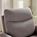 Power Recliner Chair Swivel Glider, Electric Rocking Recliner Chairs with USB and Type-C Ports, Nursery Chair Recliner for Living Room, Bedroom, Apartment（Light Brown） by TinyTreasures Baby Boutique