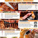 BBQ Grill Accessories Set, 38Pcs Stainless Steel Grill Tools Grilling Accessories with Aluminum Case, Thermometer, Grill Mats for Camping/Backyard Barbecue, Grill Set for Men Women by GreenHaven Gardens