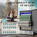 EUHOMY 24 Inch Beverage Refrigerator, Built-in and Freestanding Beverage Cooler 180 Can, Under Counter Beverage Fridge with Stainless Steel Door, Outdoor Refrigerator for Soda, Beer, Wine by CozyNest Decor