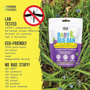 YAYA ORGANICS Baby Bug BAN Insect Repellent Wipes – All-Natural, DEET-Free, Non-Toxic, for Babies, Kids and Sensitive Skin (48 Count, Pack of 4) by TinyTreasures Baby Boutique