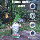 JOYBEE Garden Statues Gnome with Solar Lantern Outdoor Decor-Gnomes Solar Figurines Lights Decorations for Patio Yard Lawn Ornaments-Gifts for Women Mom Grandma by CozyNest Decor