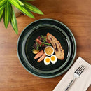 GBHOME Ceramic Dinnerware Sets for 8, 24 Pieces Stoneware Plates and Bowls Sets, Reactive Glaze Dishes -Scratch Resistant, Dishwasher&Microwave Safe, Earth Green by CozyNest Decor