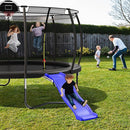 Plastic Trampoline Slide for 8-16FT, Heavy Duty Outdoor Slide for Trampoline, Safe Trampoline Ladder for Kids 6+, 220 LBs Capacity, Blue by TinyTreasures Baby Boutique